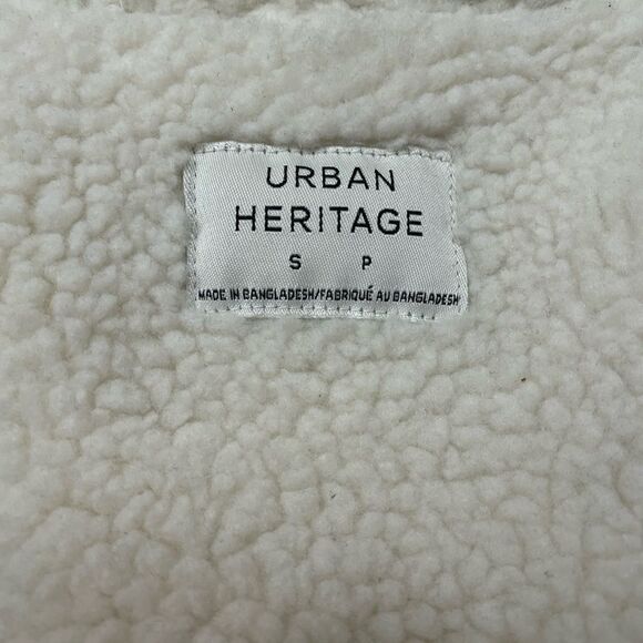 Off White Corduroy Jacket Sherpa lined SZ small - Picture 5 of 8